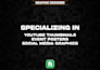 design a youtube thumbnail for faceless and gaming channels to boost CTR